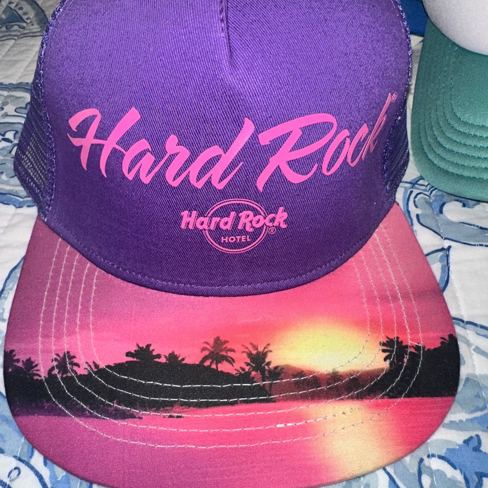 Hard Rock Cafe Purple Mesh Cap